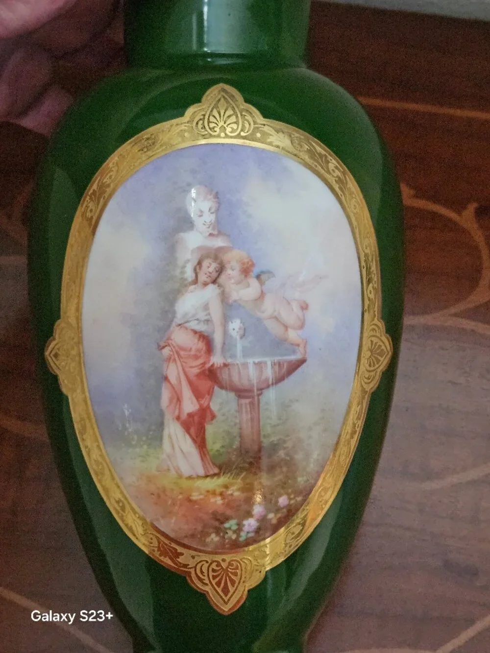 RARE ANTIQUE W.G. & Co William Guerin Limoges FRENCH PORCELAIN HANDPAINTED Vase